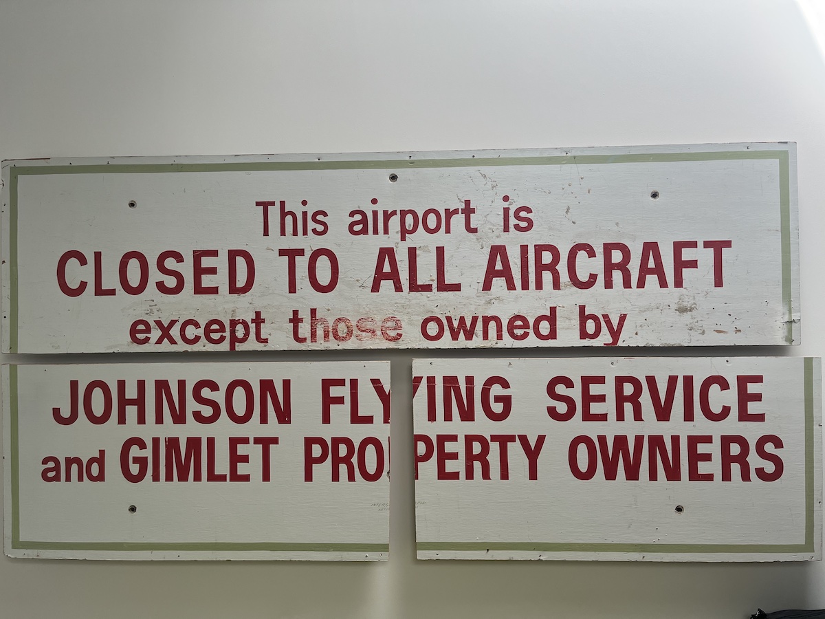 Johnson Flying Service signage